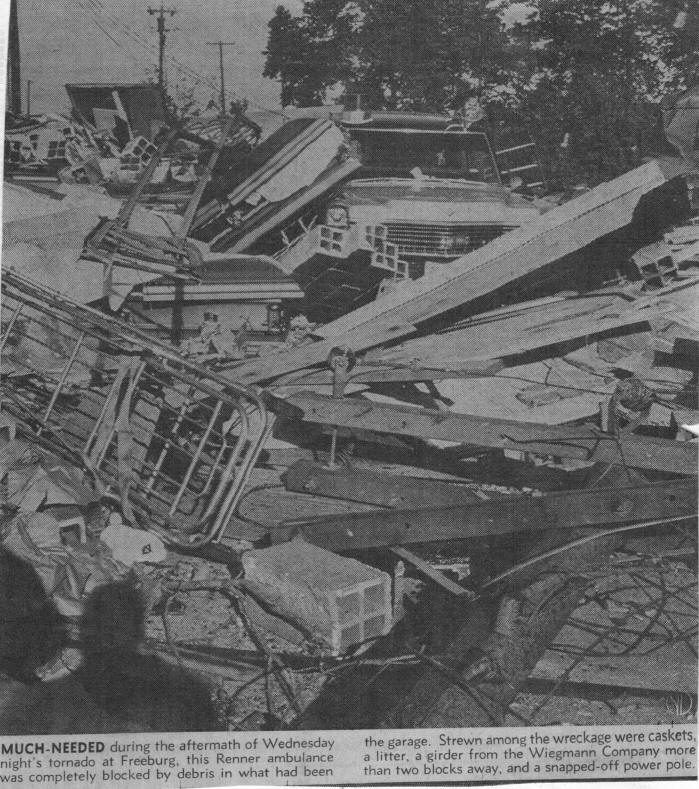 Freeburg, IL - tornado damage