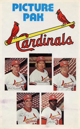 1977 St. Louis Cardinals Picture Pac (SGA)