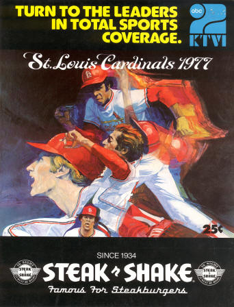 1977 St. Louis Cardinals Scorecard