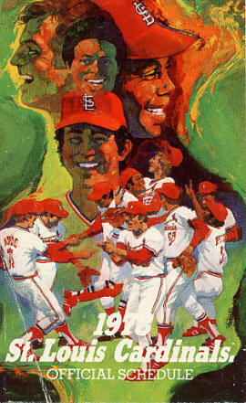1978 St. Louis Cardinals Pocket Schedule