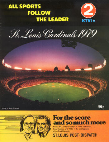 1979 St. Louis Cardinals Scorecard