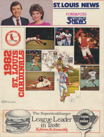 St. Louis Cardinals - 1982 Scorecard