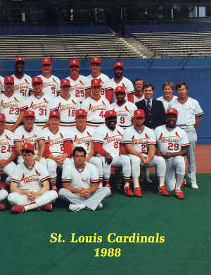 1988 St. Louis Cardinals Offical Yearbook