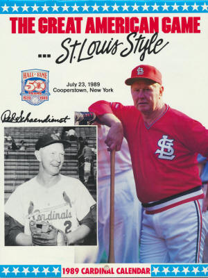St. Louis Cardinals - 1989 Calendar