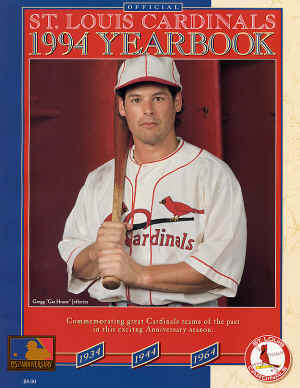 1994 St. Louis Cardinals Official Yearbook