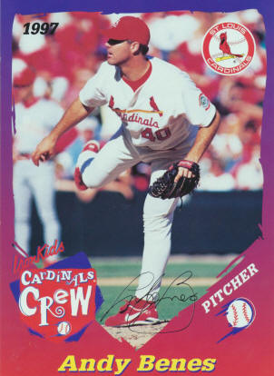 St. Louis Cardinals - 1997 Andy Benes - Cardinals Crew