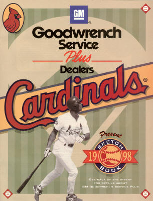 St. Louis Cardinals - 1998 GM Sketch Book