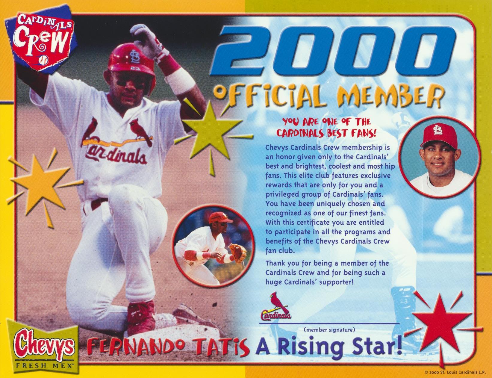 St. Louis Cardinals - 2000 - Cardinals Crew - Tatis