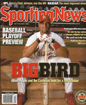 St. Louis Cardinals - October 4th 2004, Sporting News - Albert Pujols