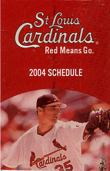 2004 St. Louis Cardinals Pocket Schedule - Morris