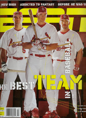 St. Louis Cardinals - September 27th,2004 - ESPN - Albert Pujols, Scott Rolen, Jim Edmonds