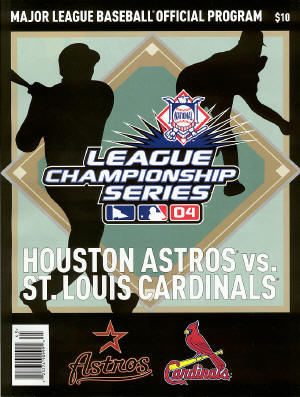 2004 NLCS Program - St. Louis Cardinals & Houston Astros