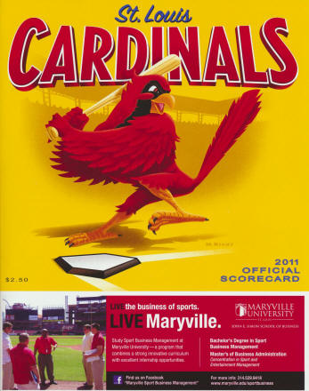 2011 St. Louis Cardinals Scorecard