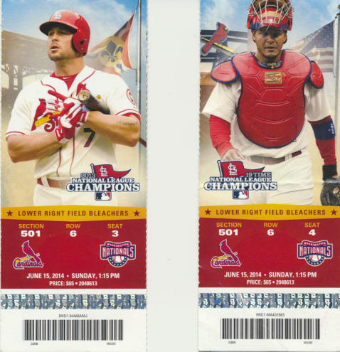 2014 St. Louis Cardinals Tickets