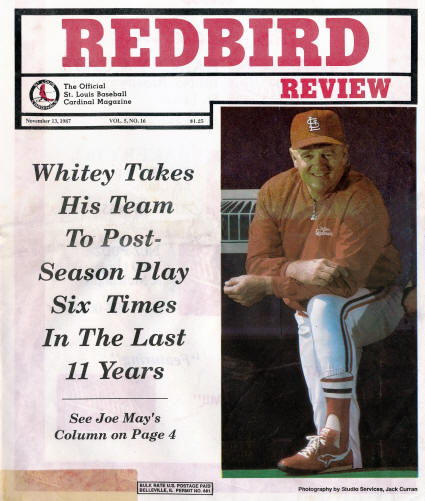 Redbird Review - November 1987 - Whitey Herzog