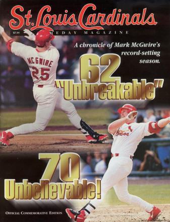 St. Louis Cardinals Gameday Magazine - 1998 #9