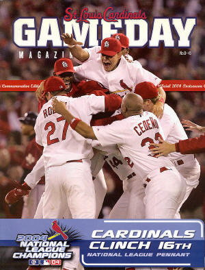 2004 St. Louis Cardinals GameDay magazine