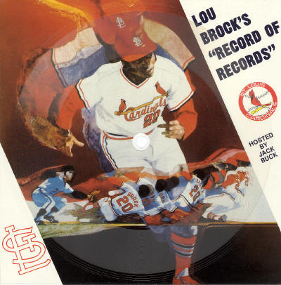Lou Brock 45rpm "Record of Records" - 1985