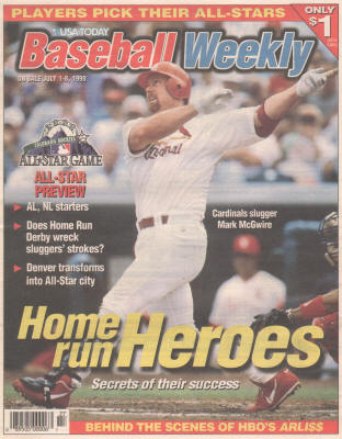 1998 - USA Today Baseball Weekly - Home Run Heros - Mark McGwire