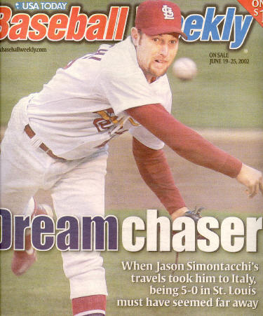 St. Louis Cardinals - June 2002 Baseball Weekly - Jason Simontacchi