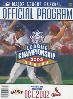 St. Louis Cardinals - 2002 NLCS Playoff Program